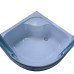 Душова кабіна з високим піддоном Mixxus PLAIN SCT01-90x90x195-GR SATIN сіре тоноване скло 4мм (MI6895)