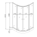 Душова кабіна з низьким піддоном Mixxus PLAIN SCT02-90x90x195-FB SATIN матове скло 4мм (MI6896)
