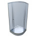 Душова кабіна з низьким піддоном Mixxus PLAIN SCT02-90x90x195-GR SATIN сіре тоноване скло 4мм (MI6898)