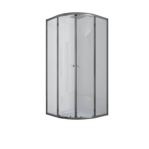 Душова кабіна з низьким піддоном Mixxus PLAIN SCT02-90x90x195-TR GRAPHITE прозоре скло 4мм (MI6901)