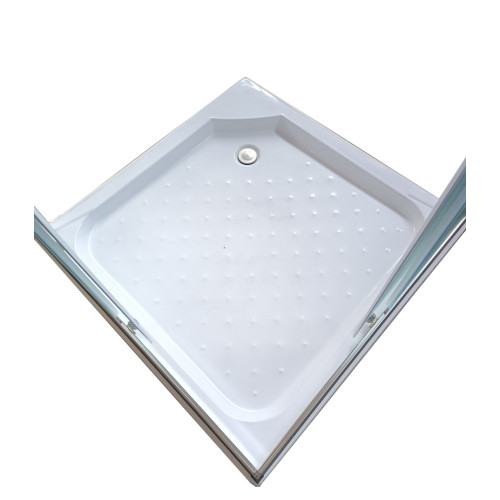 Душова кабіна з низьким піддоном Mixxus CUBIC SCT01-90x90x195-FB CHROME матове скло 4мм (MI6903)