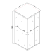 Душова кабіна без піддону Mixxus CUBIC SC01-90x90x185-TR GRAPHITE прозоре скло 4мм (MI6907)