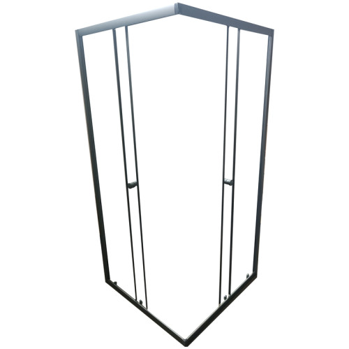 Душова кабіна без піддону Mixxus CUBIC SC01-90x90x185-TR GRAPHITE прозоре скло 4мм (MI6907)