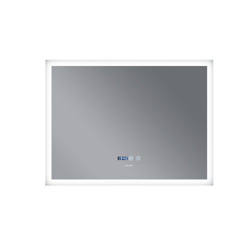 Дзеркало Mixxus FLAT MR04-100x80 з Led Touch, Anti-fog, димером, регулятором яскравості, годинником (MI6927)