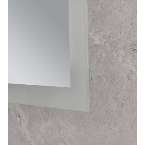 Дзеркало Mixxus FLAT MR04-100x80 з Led Touch, Anti-fog, димером, регулятором яскравості, годинником (MI6927)