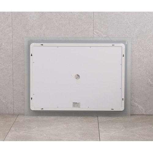 Дзеркало Mixxus FLAT MR04-100x80 з Led Touch, Anti-fog, димером, регулятором яскравості, годинником (MI6927)