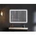 Дзеркало Mixxus FLAT MR04-80x60 з Led Touch, Anti-fog, димером, регулятором яскравості, годинником (MI6928)