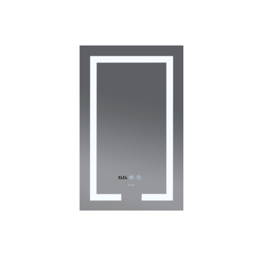 Дзеркало Mixxus HARD MR06-60x80 з Led Touch, Anti-fog, димером, регулятором яскравості, годинником (MI6929)