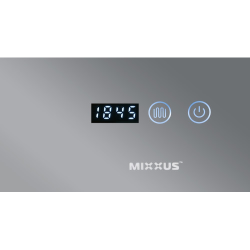 Дзеркало Mixxus HARD MR06-60x80 з Led Touch, Anti-fog, димером, регулятором яскравості, годинником (MI6929)