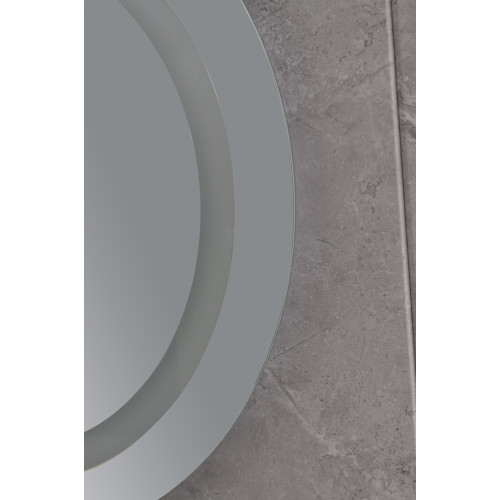 Дзеркало Mixxus PLAIN MC02-80 з Led Touch, Anti-fog, димером, регулятором яскравості, годинником (MI6931)