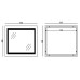 Дзеркало Mixxus WARM MR02-80x80 з Led Touch, Anti-fog, димером, регулятором яскравості, годинником (MI6934)