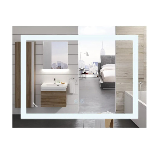 Дзеркало Mixxus WARM MR12-80x70-Reverse з Led Touch, Anti-fog, димером, регулятором яскравості (MI6936)