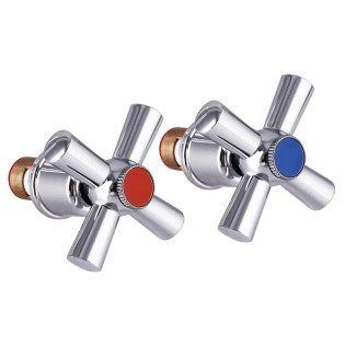 Ручки для змішувача Mixxus Handles SET-A722 (з кранбуксами, пара) кераміка (MI6939)