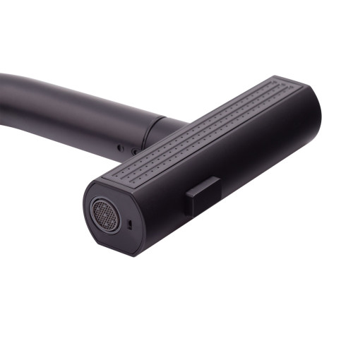 Змішувач для кухні MIXXUS PREMIUM HAMMER 014 BLACK з висувним виливом (Колір чорний) (MI6954)