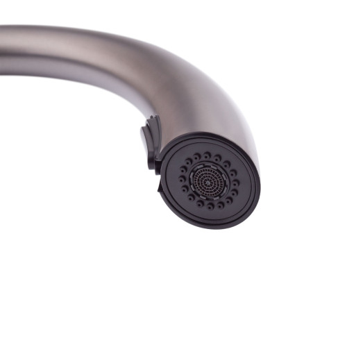 Змішувач для кухні MIXXUS PREMIUM WARTA 014 GRAPHITE з висувним виливом (Колір графіт) (MI6957)