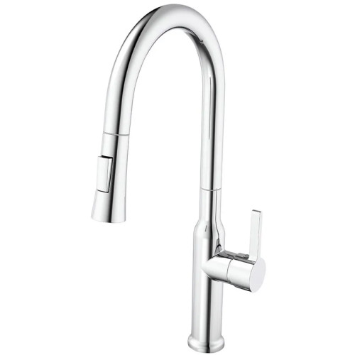 Змішувач для кухні MIXXUS PREMIUM PULL 014 з висувним виливом (Колір хром) (MI6958)