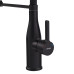 Змішувач для кухні MIXXUS PREMIUM SUMMER 017 BLACK REFL.BLACK з гнучким виливом (Колір чорний+вилив чорний) (MI6961)