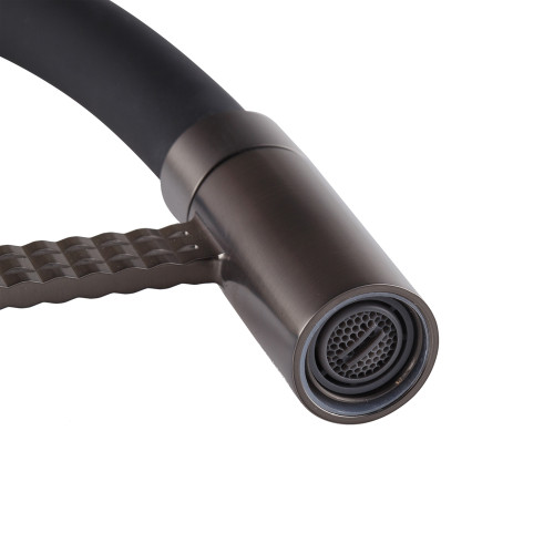 Змішувач для кухні MIXXUS PREMIUM OLIWER 017 GRAPHITE REFL.BLACK (Колір графіт + вилив чорний) (MI6967)