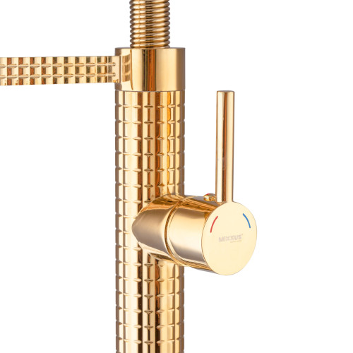 Змішувач для кухні MIXXUS PREMIUM SPARK 017 GOLD (Колір золото) (MI6972)