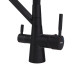 Смеситель для кухни MIXXUS PREMIUM MAGNET 021 BLACK REFL.BLACK с гибким изливом с выходом для питьевой воды (Цвет черный+излив черный) (MI6974)