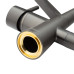 Змішувач для кухні MIXXUS PREMIUM MAGNET 021 GRAPHITE REFL.BLACK з гнучким виливом з виходом для питної води (Колір графіт + вилив чорний) (MI6975)