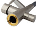 Змішувач для кухні MIXXUS PREMIUM MAGNET 021 SS COLOR REFL.GREY з гнучким виливом з виходом для питної води (Колір нерж+вилив сірий) (MI6976)