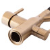Змішувач для кухні MIXXUS PREMIUM GRAVITY 021 BRUSHED GOLD REFL.BLACK з гнучким виливом з виходом для питної води (Колір матове золото+вилив чорний) (MI6981)
