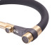 Змішувач для кухні MIXXUS PREMIUM GRAVITY 021 BRUSHED GOLD REFL.BLACK з гнучким виливом з виходом для питної води (Колір матове золото+вилив чорний) (MI6981)
