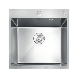 Мийка з нержавіючої сталі MIXXUS MH5050 DECOR SS COLOR (MH5050 DECOR NANO-SILVER)(3.0/0.8) колір нержавіюча сталь (MI7040)