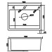 Мийка з нержавіючої сталі MIXXUS MH5843 DECOR SS COLOR (MH5843 DECOR NANO-SILVER) (3.0/0.8) колір нержавіюча сталь (MI7041)
