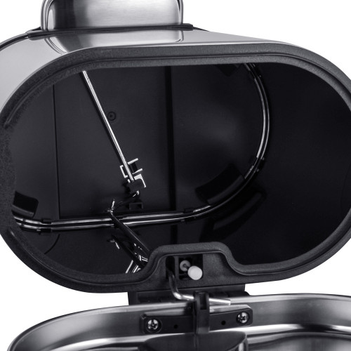 Відро для сміття з плавним закриттям овальне Mixxus Premium Topper-TC0205 SS Color 5л колір нержавіюча сталь (MI7059)