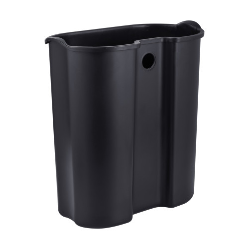 Відро для сміття з плавним закриттям овальне Mixxus Premium Topper-TC0205 SS Color 5л колір нержавіюча сталь (MI7059)