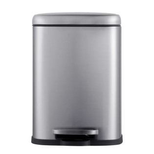 Відро для сміття з плавним закриттям прямокутне Mixxus Premium Style-TC0305 SS Color 5л колір нержавіюча сталь (MI7060)