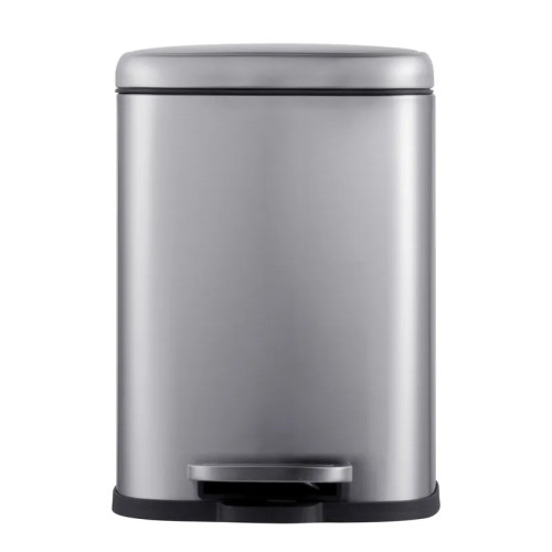 Відро для сміття з плавним закриттям прямокутне Mixxus Premium Style-TC0305 SS Color 5л колір нержавіюча сталь (MI7060)