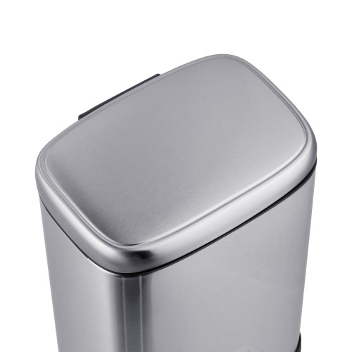 Відро для сміття з плавним закриттям прямокутне Mixxus Premium Style-TC0305 SS Color 5л колір нержавіюча сталь (MI7060)