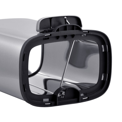 Відро для сміття з плавним закриттям прямокутне Mixxus Premium Style-TC0305 SS Color 5л колір нержавіюча сталь (MI7060)