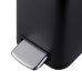 Відро для сміття з плавним закриттям прямокутне Mixxus Premium Quadro-TC0105 Black 5 л колір чорний (MI7061)