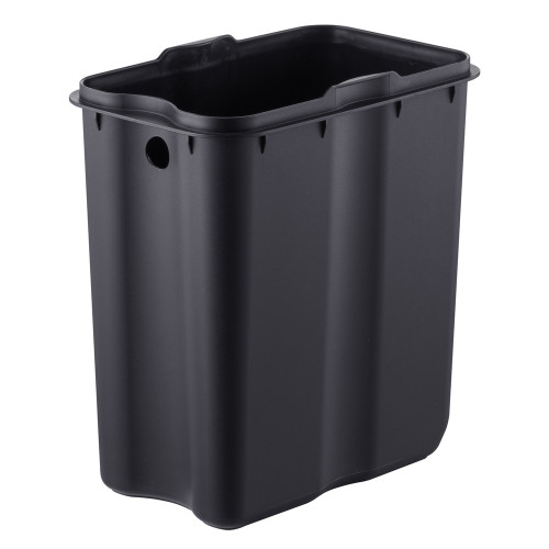 Відро для сміття з плавним закриттям прямокутне Mixxus Premium Quadro-TC0105 Black 5 л колір чорний (MI7061)