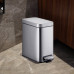 Відро для сміття з плавним закриттям прямокутне Mixxus Premium Quadro-TC0105 SS Color 5л колір нержавіюча сталь (MI7062)