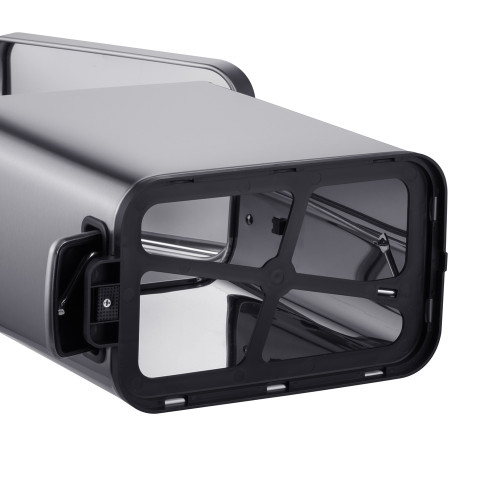 Відро для сміття з плавним закриттям прямокутне Mixxus Premium Quadro-TC0105 SS Color 5л колір нержавіюча сталь (MI7062)