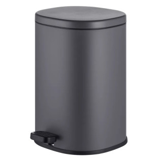 Відро для сміття з плавним закриттям овальне Mixxus Premium Olivary-TC0105 Graphite 5 л колір графіт (MI7063)