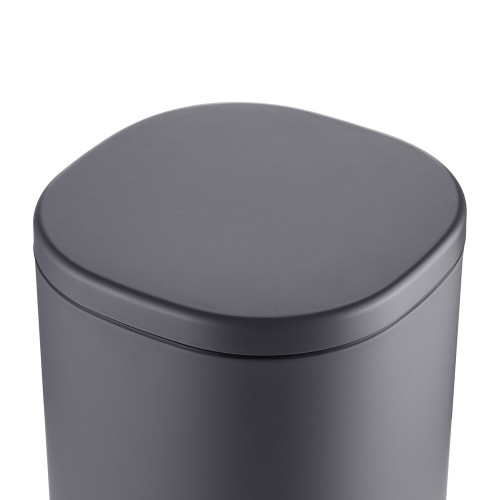 Відро для сміття з плавним закриттям овальне Mixxus Premium Olivary-TC0105 Graphite 5 л колір графіт (MI7063)