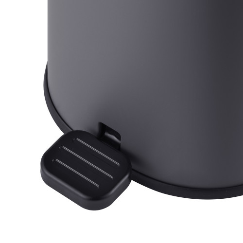 Відро для сміття з плавним закриттям овальне Mixxus Premium Olivary-TC0105 Graphite 5 л колір графіт (MI7063)