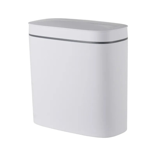 Відро для сміття сенсорне овальне Mixxus Flat-TC0109 White 9 л колір білий (MI7074)