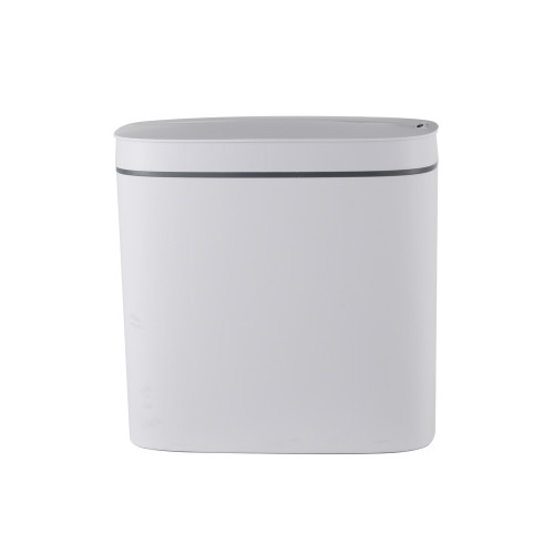Відро для сміття сенсорне овальне Mixxus Flat-TC0109 White 9 л колір білий (MI7074)