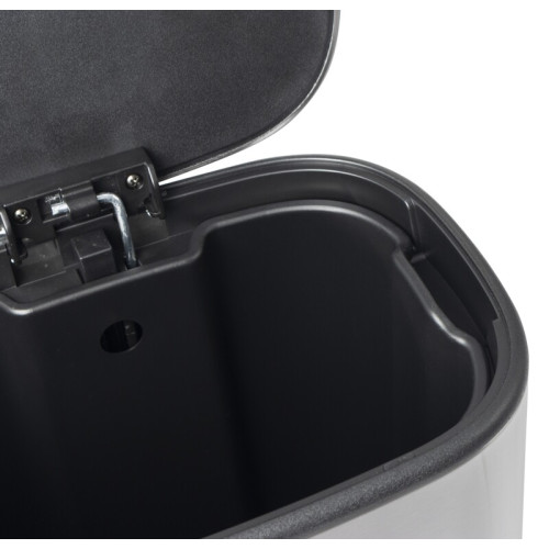 Відро для сміття з плавним закриттям овальне Mixxus Premium Diverse-TC0105 SS Color 5л колір нержавіюча сталь (MI7078)
