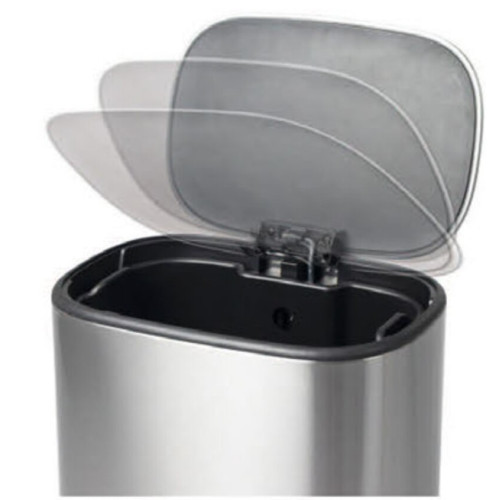 Відро для сміття з плавним закриттям овальне Mixxus Premium Diverse-TC0105 SS Color 5л колір нержавіюча сталь (MI7078)