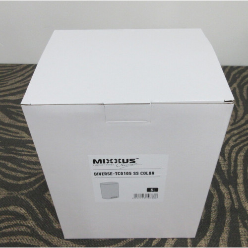Відро для сміття з плавним закриттям овальне Mixxus Premium Diverse-TC0105 SS Color 5л колір нержавіюча сталь (MI7078)