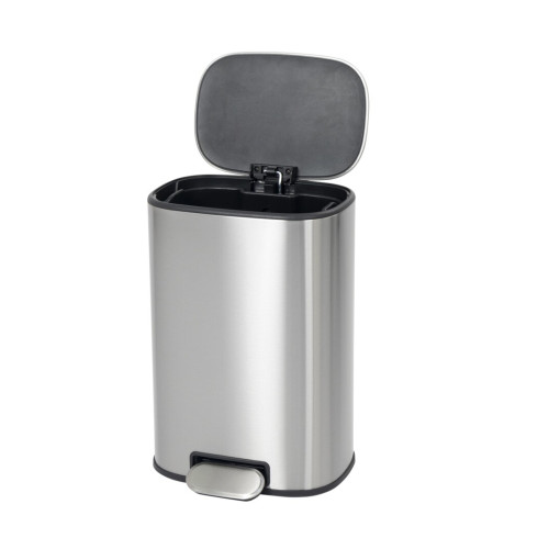 Відро для сміття з плавним закриттям овальне Mixxus Premium Diverse-TC0112 SS Color 12л колір нержавіюча сталь (MI7079)