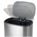Відро для сміття з плавним закриттям овальне Mixxus Premium Diverse-TC0112 SS Color 12л колір нержавіюча сталь (MI7079)